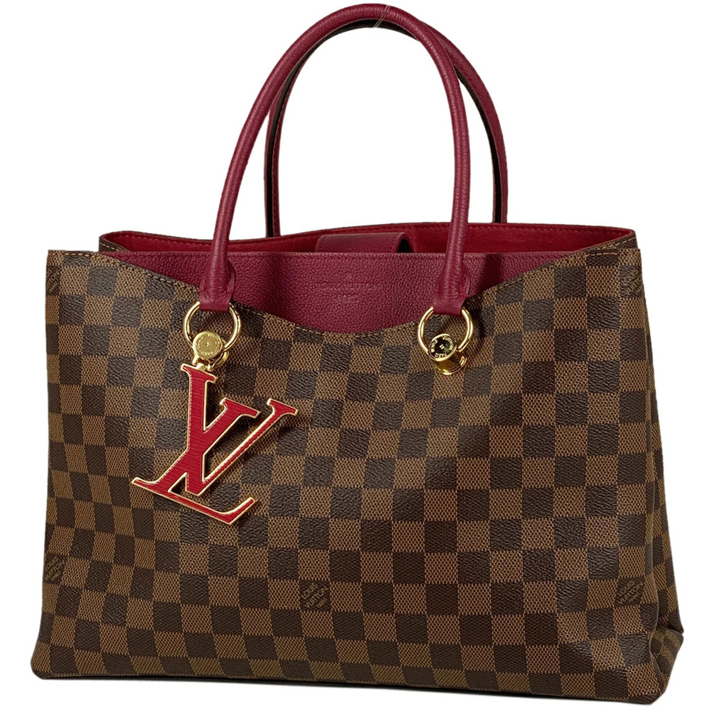 Louis Vuitton LV Riverside Shoulder Bag Handbag Tote Damier Brown Ridwan
